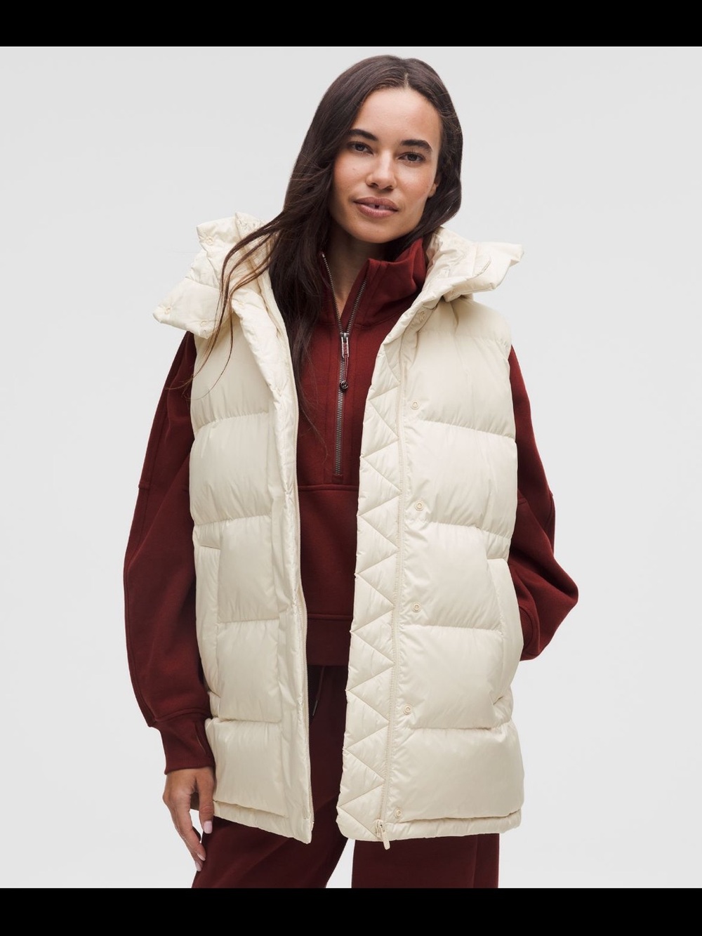 lululemon athletica Wonder Puff 600 down fill mid length puffer vest